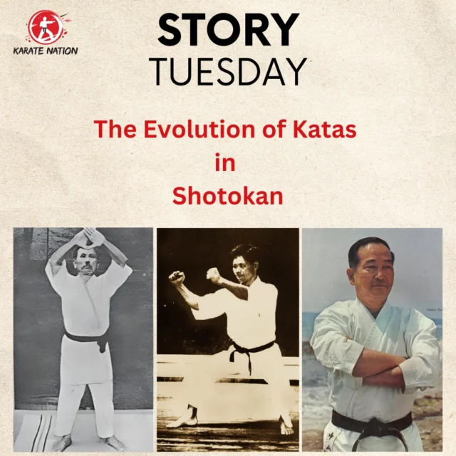 Story Tuesday 📖
The Evolution of Katas in Shotokan

Kata is the soul of Karate — a living script passed down through generations. But like language, it evolves.

In early Shotokan, Gichin Funakoshi taught kata as he had learned them in Okinawa. Yet as he adapted Karate to mainland Japan, changes began — not to dilute the art, but to structure it.

His son, Yoshitaka Funakoshi, introduced deeper stances and more dynamic movements. He emphasized Kihon, Kumite and kime, shaping Shotokan's distinct power and form.

Later, the Japan Karate Association (JKA), under Masatoshi Nakayama, standardized the 26 core katas we practice today. They documented movement, rhythm, and timing — bringing scientific rigor to tradition.

But evolution didn’t stop there. Subtle refinements continue. What remains unchanged is kata’s role:
It’s a mirror of the practitioner — reflecting both tradition and transformation.

Each time we train a kata, we step into history… and shape its future.

We are Karate. 🥋

#StoryTuesday #KarateNation #WeAreKarate #ShotokanKata #KarateHistory #JKA #JKAkarate #KataEvolution #TraditionalKarate #GichinFunakoshi #YoshitakaFunakoshi #MasatoshiNakayama #KarateDo #MartialArtsCulture #KarateHeritage #KarateJourney #KarateMindset #Oss